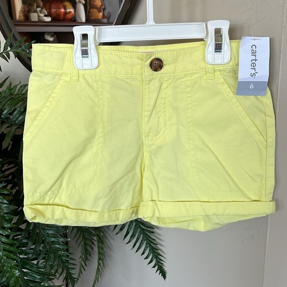 Brand New Disney Blue Minnie Daisy Top & Carter’s Yellow Classic Chino Shorts - Picture 7 of 15